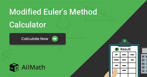 Modified Euler's Method Calculator