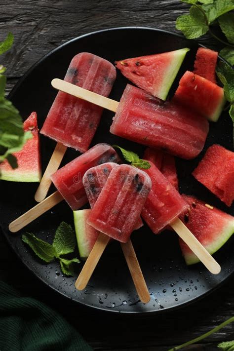 Watermelon ice cream stock photo. Image of cream, vegetarian - 249116504