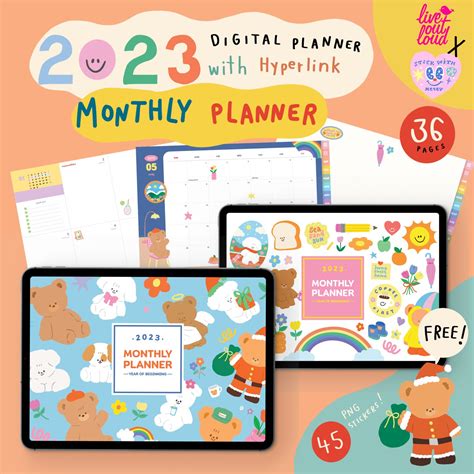 2023 Digital Monthly Planner (Live Out Loudx Stickwithme4EV) - Live Out Loud