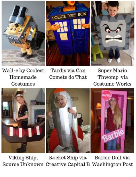 30 Cardboard Box Costumes for Halloween | Simple DIY Costumes