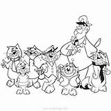 Top Cat Characters Coloring Pages  XColoringscom sketch template