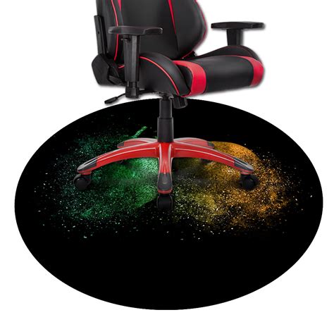 Custom Round Gaming Chair Mat - FDT Rubber