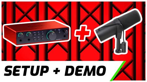 Focusrite Scarlett 2i2 & Shure SM7B | Setup & Demo - YouTube