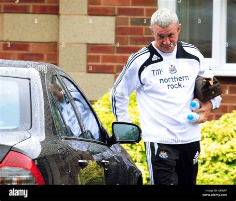 Newcastle United assistant manager Terry McDermott leaves a training session at their training ...