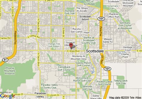 Printable Map Of Scottsdale Az