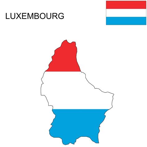 Luxembourg Flag Map and Meaning | Mappr