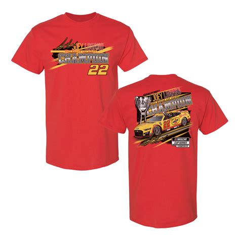 Joey Logano – Red Joey Logano 2022 Champ Victory T-Shirt