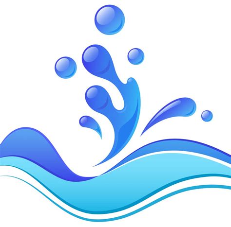 Water splashes clipart - Clipground