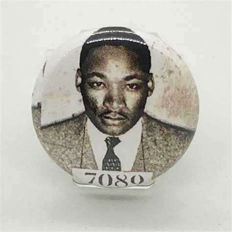 Dr. Martin Luther King Jr. Mugshot 1 Inch Pin or Keychain or Zipper ...