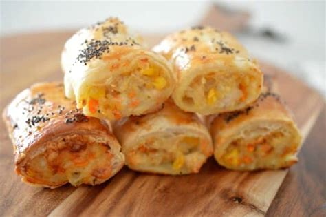 Chicken and Cheese Sausage Rolls - Create Bake Make