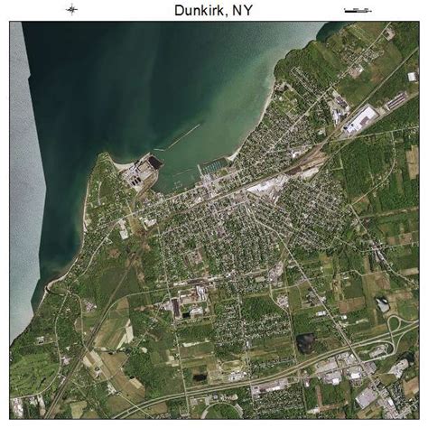 Aerial Photography Map of Dunkirk, NY New York