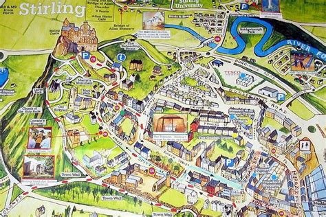 Map of Stirling city centre.