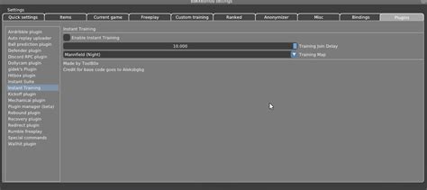 cant turn off instant training : r/bakkesmod