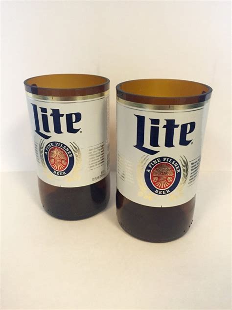 Beer Bottle Glasses Miller Lite Beer Gifts Gifts for Men - Etsy Singapore