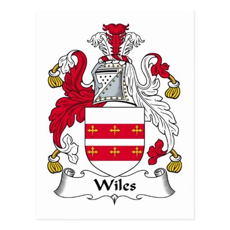 Wiles Family Crest Postcard | Zazzle