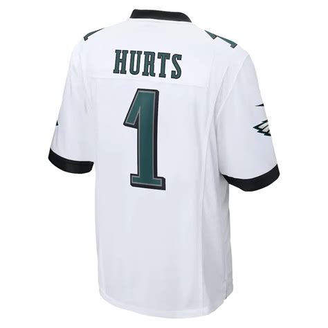 Men's Philadelphia Eagles Jalen Hurts Nike White Game Jersey