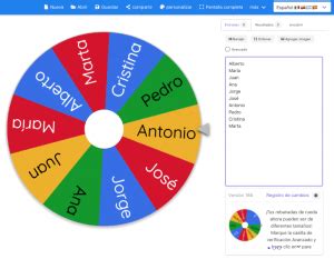 Ruleta de nombres online - El Proyector de Clase