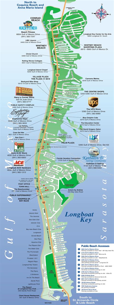 Longboat Key Map | Longboat Key Chamber of Commerce