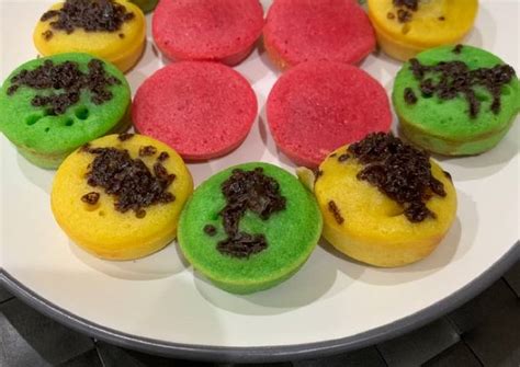 Resep Kue Cubit rainbow oleh Bety Nurfia - Cookpad