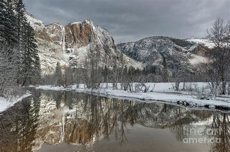 Yosemite Falls in Winter Photograph by Tibor Vari - Pixels