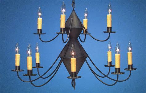 Rustic Farmhouse Chandelier | Colonial Style Handcrafted Lighting