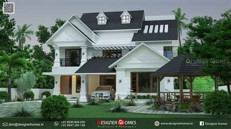 European kerala traditional home - Kerala Model Home Plans