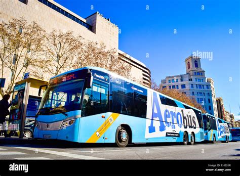 Aerobus airport bus barcelona hi-res stock photography and images - Alamy