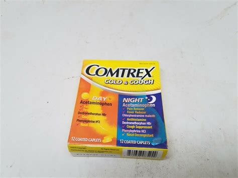 Comtrex Cold And Cough, Day And Night, 24 Count BOX DAMAGED 01/2021 ...