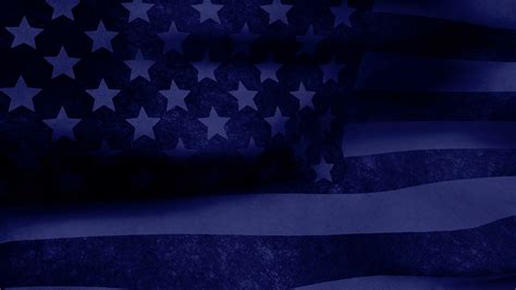 American Flag Blue Background