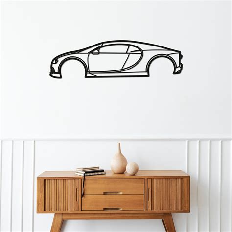 Bugatti Chiron Silhouette Wooden Wall Decor Art Automotive - Etsy