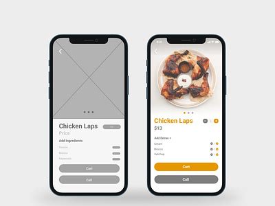 Food App Wireframe by Kayode O. on Dribbble