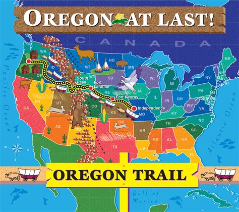 Detailed Map Of Oregon Trail