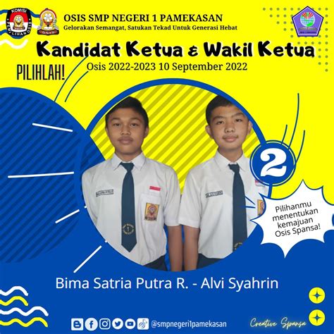 Pemilihan Kandidat Ketua OSIS SMP Negeri 1 Pamekasan