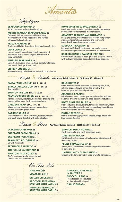 Menu at Bob's Pizza pizzeria, Deerfield Beach