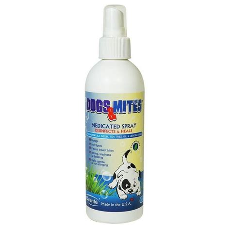 Medicated Spray Dogs n Mites, Treatment of Sarcoptic - Demodectic ...