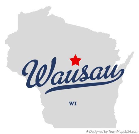 Map of Wausau, WI, Wisconsin