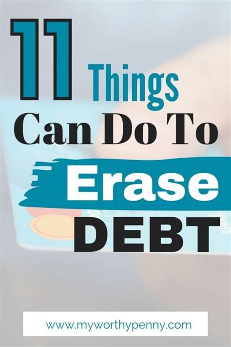 11 Best Debt Eraser Tips - My Worthy Penny