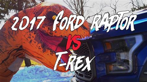 2017 Ford Raptor vs. T-Rex | Autoblog