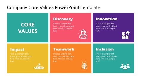 Company Core Values PowerPoint Template - SlideModel