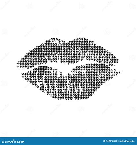 Isolated Black Silhouette Lips Stock Vector - Illustration of point, glamour: 147918442