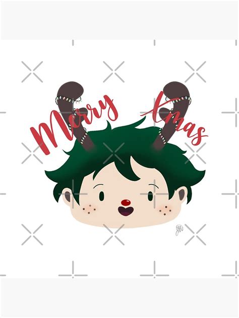 "BNHA – XMAS DEKU" Poster by love4yves | Redbubble