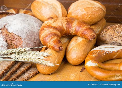 Different Types Of Bread And Bakery Products Stock Image - Image: 29302731