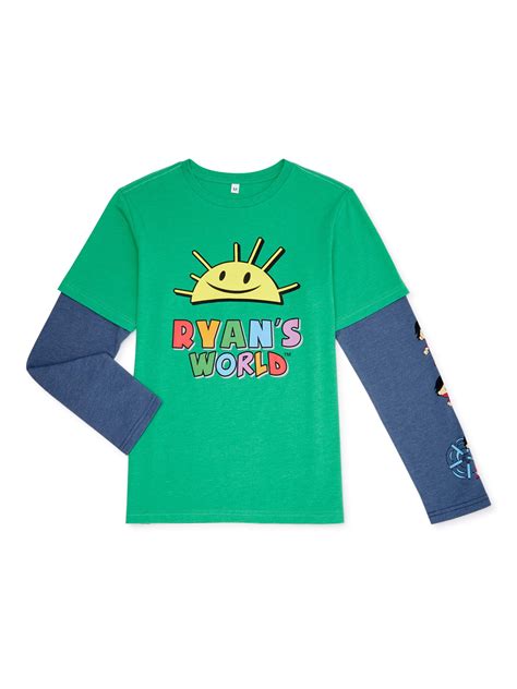 Mad Engine Ryan's World Logo Clouds Little Boys Kids T-Shirt Licensed | ubicaciondepersonas.cdmx ...