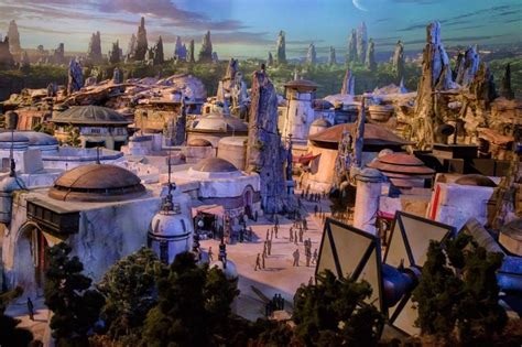 disney unveils model of star wars theme park which is set to open in 2019