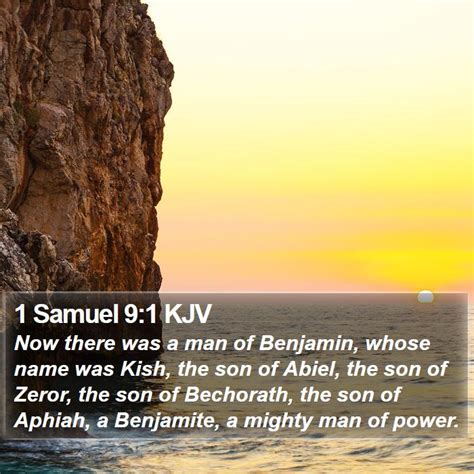 1 Samuel 9:1 KJV Bible Verse Images