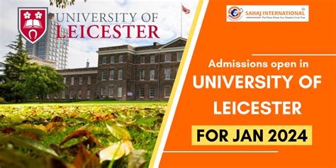 University Of Leicester | Admissions Open For Jan 2024 Intake | The ...