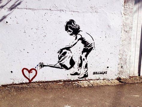 10 Breathtaking Pieces of Love Street Art | Street art utopia, Banksy art, Street art love