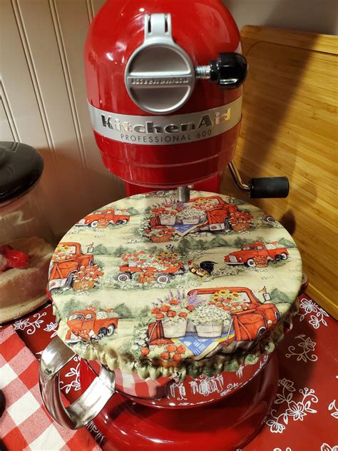 Kitchenaid Reversible Bowl Cover/mixer Cover RED Trucks/roosters ...