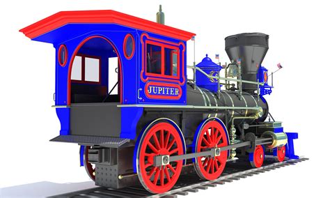 Jupiter locomotive train 3D - TurboSquid 1378459