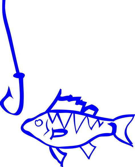 Clipart - Graffiti Fish and hook